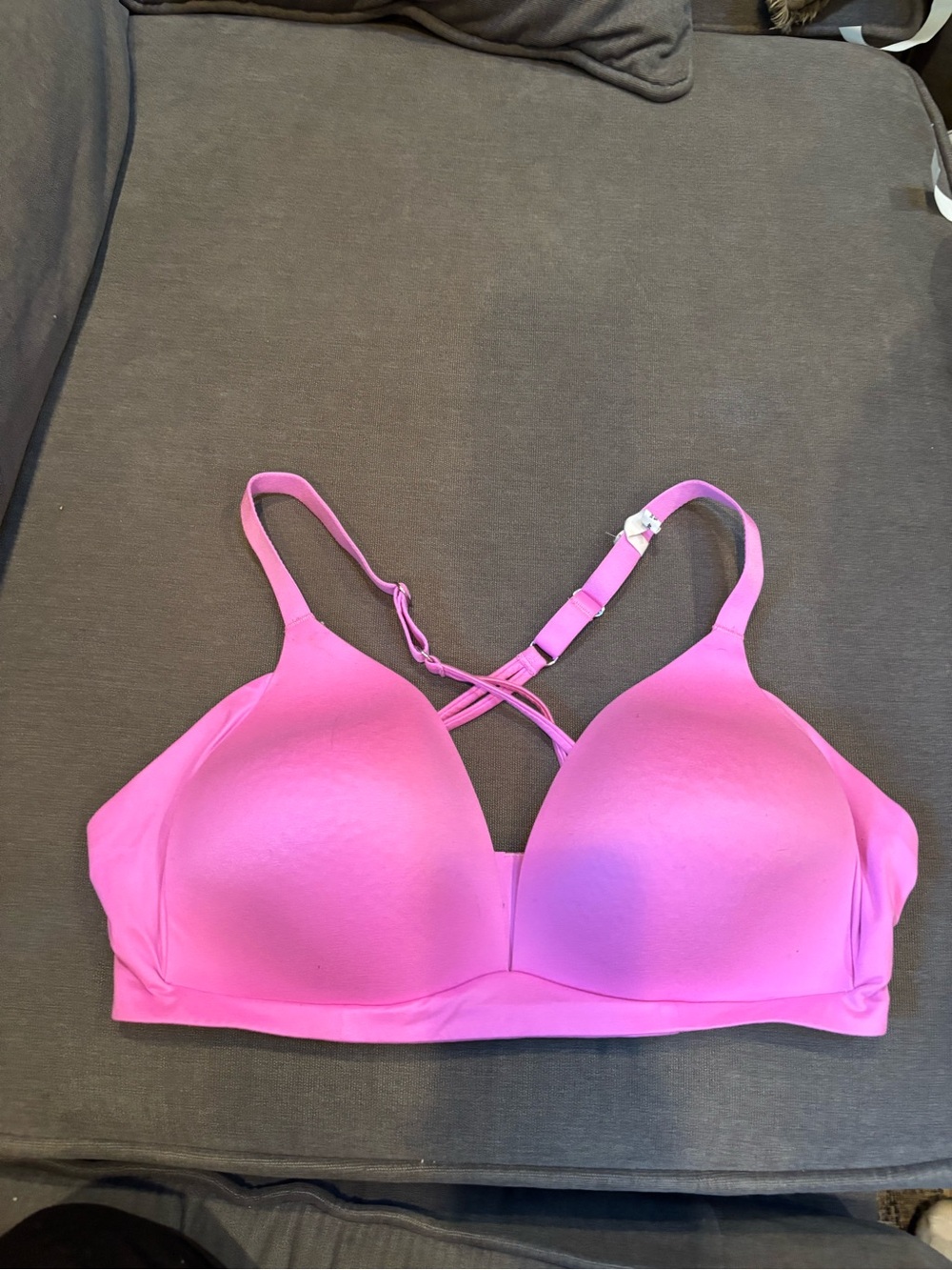 Aerie Women’s Bright Pink Real Sunnie Wireless Bra Size 40D